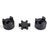 5/8" to 3/4" L075 Flexible 3-Piece L-Jaw Coupling Coupler Set &amp; Rubber Spider for Log Wood Splitter Hybrid Equipment