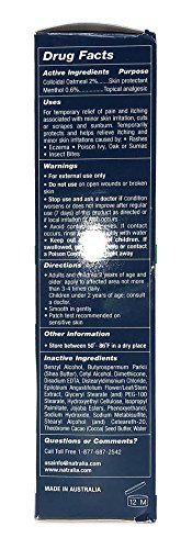 Natralia Anti Itch Soothing Cream - Oatmeal And Menthol - 3 Oz