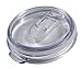 Spill Resistant Clear Yeti Compatible Tumbler Lids Featuring Slide-Lock Closure (2 pack), Compatible with 30-Ounce YETI Ramblers and RTIC (2 pack)