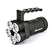 GiareBeam LED Flashlight 5X CREE XM-L T6 6000 Lumens Super Bright Waterproof 5 Modes Spotlight Searchlight Torch for Home and Outdoor Activities