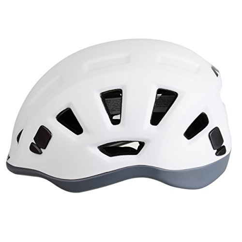 Outdoor Helmet Multifunctional Adjustable Helmet for Mountain Recreational Cycling Rock Climbing - White