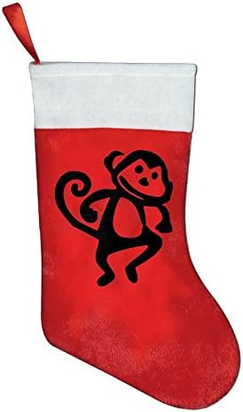 Monkey Kids Santa Claus Christmas Stockings Hanging Socks For Xmas Decoration