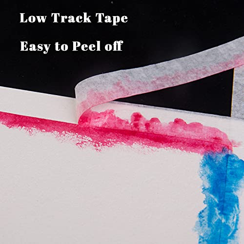 Neeho Artist Tape for Drafting Art, 3 Pack AcidFree White Masking Tape for Watercolor Painting
