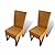 HomyDelight Kitchen & Dining Room Chair, Dining Chairs 2 pcs Rattan Brown