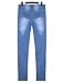 Burvogue Women's Blue Denim Stretch Jeans Skinny Distressed Pants Picture XL(US SIZE 8-10)