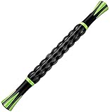 XUZOU Muscle Roller Stick for Athletes Body Massage Sticks Tools-Muscle Roller Massager for Relief Muscle Soreness,Cramping and Tightness,Help Legs and Back Recovery,Black Green