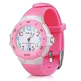 116 Kids Watch 30M Waterproof ,Children Cartoon Wristwatch Child Silicone Wrist Watches Gift for Boys Girls Little Child – PerSuper (Pink)