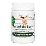 Gelatin Grass-Fed Bone Broth For Dogs - 100% Natural & No Additives For Optimal Canine Health - Supports Healthy Digestion, Build Strong Bones & Joints, Improves Skin, Fur, & Teeth - Broth For Dogs