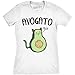 Womens Avogato Funny T Shirt Avocado Cat Cute Face Graphic Novelty Tee for Girls Funny Womens T Shirts Cinco De Mayo T Shirt for Women Funny Food T Shirt White - S