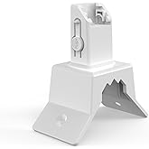 OkeMeeo Camera Corner Mount for eufy Solocam S340, Outdoor Mounting Bracket Compatible with eufy S340 (White, 1 Pack)