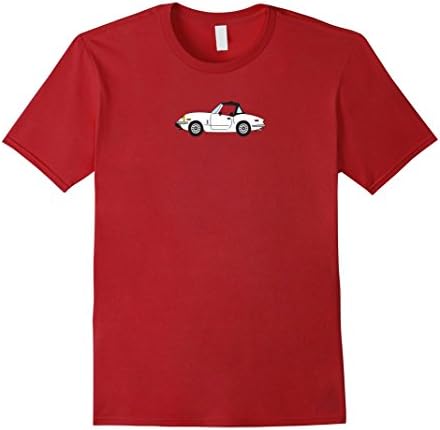 Mens White Triumph Spitfire 1500 British Car Cartoon T-shirt Medium Cranberry