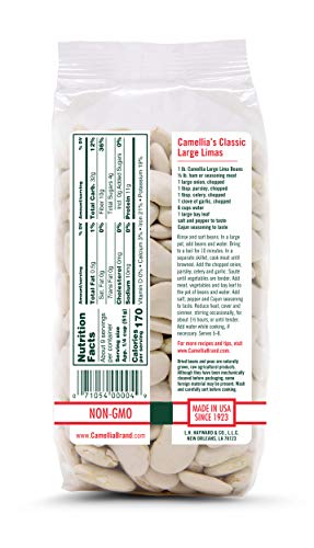 Camellia Large Dry Lima Beans 1 Pound Bag