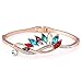 Menton Ezil 18K Rose Gold Plated Bangle Bracelet Women Fashion Jewelry 7
