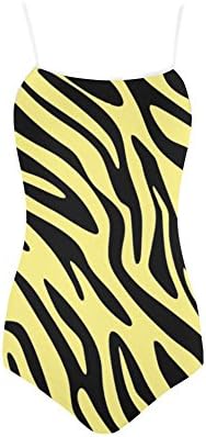 Abbie Miller Stripe Nylon and Spandex Slip One Piece Swimsuit for Women,XL