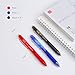 ParKoo Retractable Erasable Gel Pens Clicker 0.5 mm, Extra Fine Point, 8 Black/1 Blue/1 Red Ink, 10-Pack