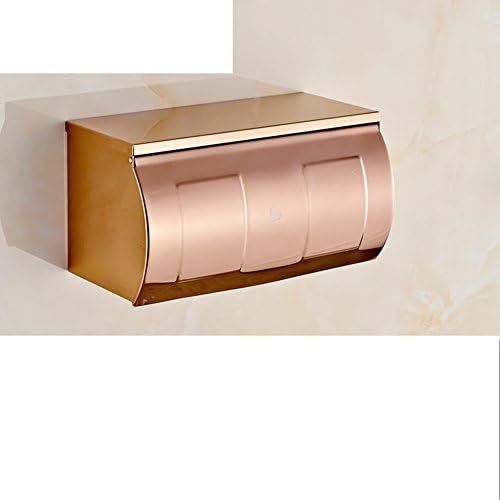 European-style rose-gold bathroom toilet tray/ stainless-steel toilet roll tissue box and insulating paper holder/[Toilet water hand tray]/ toilet roll holder-H