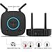 1Mii B06TX+ Long Range Bluetooth 5.0 Transmitter for TV/PC/Projector to 2 Wireless Headphones/Speakers, Bluetooth Adapter for TV w/Screen Display Plug n Play, aptX Low Latency & HD Audio
