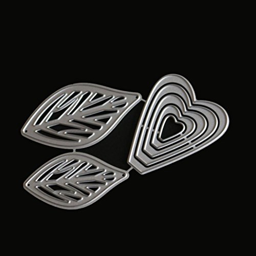 callm Metal Cutting Dies Stencil Card Making Dies Lace Flower Mould Template for DIY Scrapbooking Embossing Die Cuts Scrapbook Album Paper Card Making (F) - Thumbnail 2