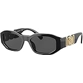 Versace Kids VK 4429U GB1/87 Black Plastic Irregular Sunglasses Grey Lens
