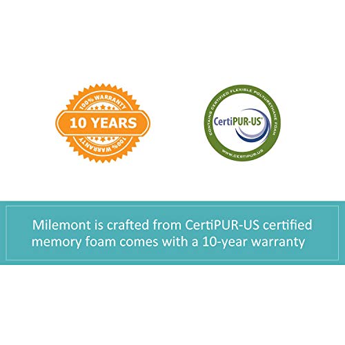 Milemont Memory Foam Cervical Pillow for Orthopedic Sleeping Neck Pain