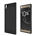 Wtiaw for:Sony Xperia XA1 Ultra Case,Sony Xperia XA1 Ultra Dual Case, [TPU+PC Material] [Brushed Metal Texture] Hybrid Dual Layer Defender Case for Sony Xperia XA1 Ultra-CL Black