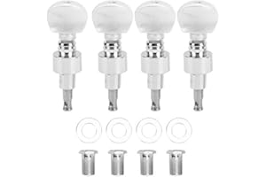 HA106 4PCs Banjo Tuner Banjo Geared Machine Pearled Pegs Tuning 4 Head Tuner Tone Keys Musical Instrument Accessories
