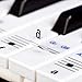 New And Improved - Keysies® Transparent Plastic Removable Piano and Keyboard Note Stickers - Plus Handy Placement Guide.
