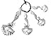 Ganz Silver Tone Mermaid Decorative Set Measuring Spoon, One Size,