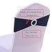 SheYang 100PCS Navy Stretch Chair Sashes Bows Elastic Chair Bands with Buckle Slider Sashes Bows for Wedding Hotel Banquet Birthday Party Decorations (100PCS, Navy Blue)