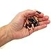 Fun-Weevz 150 PCs Leather Tube Beads for Jewelry Making for Adults, Black Brown Natural Colors, Bead DIY Kit for African Native American and Tribal Designs
