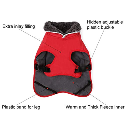 Doglay Reflective Dog Winter Coat Pet Warm Christmas Clothes