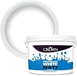 Crown Emulsion Brilliant White 10 Litre Matt Paint view 2
