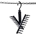 Bondream 3 Piece Cross X Tie Rack Tie Belt Rack Organizer Hanger Non-Slip Clips Holder with 360 Degree Rotation, Securely Up to 20 Ties