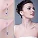 JewelryPalace 1ct Natural Tanzanite LeverBack Earrings 925 Sterling Silver