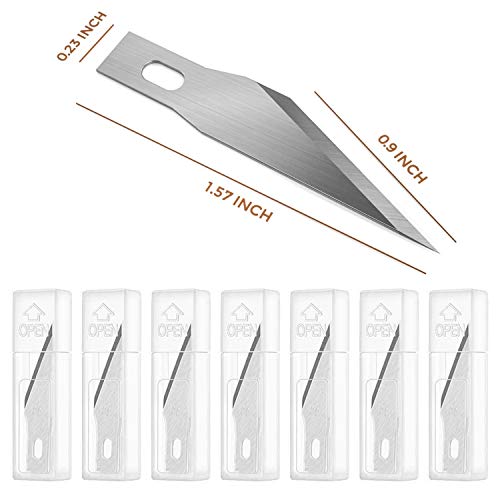 Hobby Knife,Exacto Knife,74 Pack with 4 Upgrade Sharp Hobby Knives and