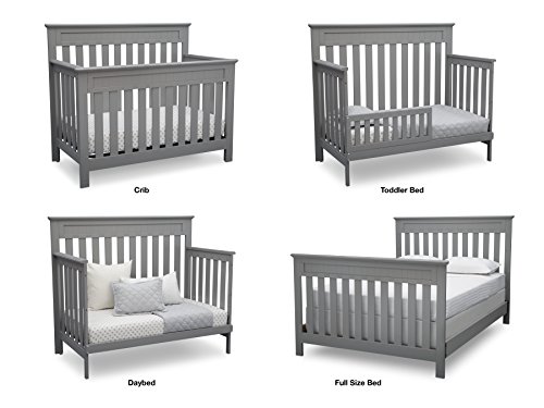 image for Delta Children Chalet 4-Piece Mix & Match Nursery Furniture Set (Conve