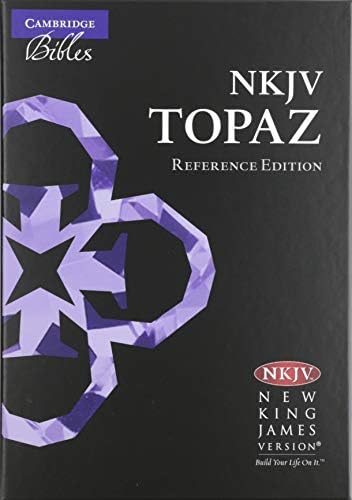NKJV Topaz Reference Edition, Black Calfsplit Leather, NK674:XRL
