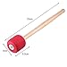 Canomo Bass Drum Mallets Sticks Red Foam Mallet with Wood Handle for Percussion Bass Drum, 13 Inch