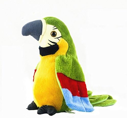 Talking Parrot Funny Creative Electric Animal Plush Toy (Green)