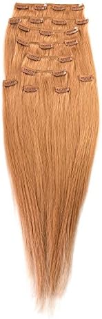 Sono 1 Count 150 g 18" Clip-in Straight Sono 1 Count 100% Human Hair Extensions, #27 Strawberry Blonde