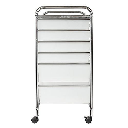 HONEY-CAN-DO ROLLING STORAGE CART AND ORGANIZER WITH 12 PLASTIC DRAWERS