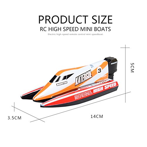Wenasi Remote Control Boat for Outdoor Pools & Lakes 2.4GHz High Speed RC Racing Boats for Adults & Kids Children's Day Gift