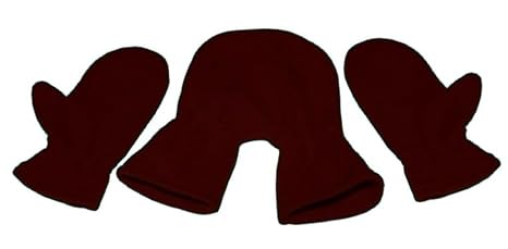 Partnerhandschuhe/Pärchenhandschuhe braun/schokobraun - Geschenkidee für Weihnachten, Valentinstag, Verlobung, Hochzeit