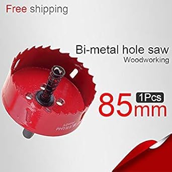 Generic 85mm 3.346in Bi-Metal Hole Saw Core Drill bit Power Tools Metal Drilling Drill bit Woodworking Wood Drilling