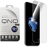 QNQ iPhone7 フィルム 強化 ガラスフィルム 液晶保護フィルム 日本製素材 旭硝子使用 厚さ0.3mm 硬度9H 4.7インチ