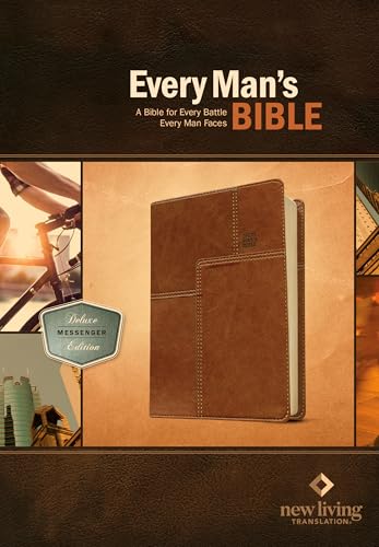 Every Man's Bible NLT, Deluxe Messenger Edition (LeatherLike, Brown)