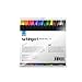 KINGART 444-48 Markers Real Brush Pens, Set of 48 Unique Colors, 48 Piece