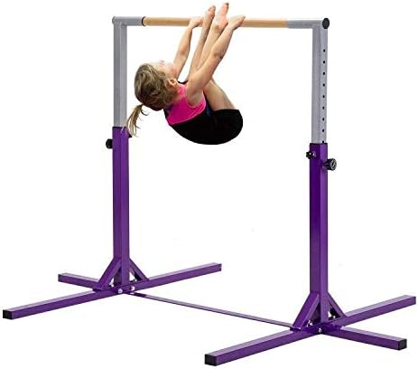Gymnastic Bar Horizontal Training Pull Chin Up Adjustable Kids Kip Home Gym Expandable High Play Toy