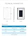 LIVOLO Blank Wall Plate,Standard Size 1-gang,No Switch Function Only For Decoration,White Tempered Glass Panel