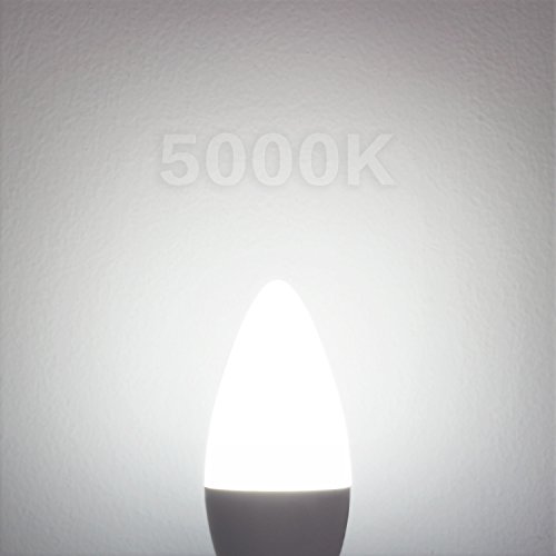 HENLIX E12 Candelabra LED Light Bulbs, 4W(40W Equivalent), 4000K Daylight White B11 LED Candelabra Base, Non-Dimmable, 12 Pack